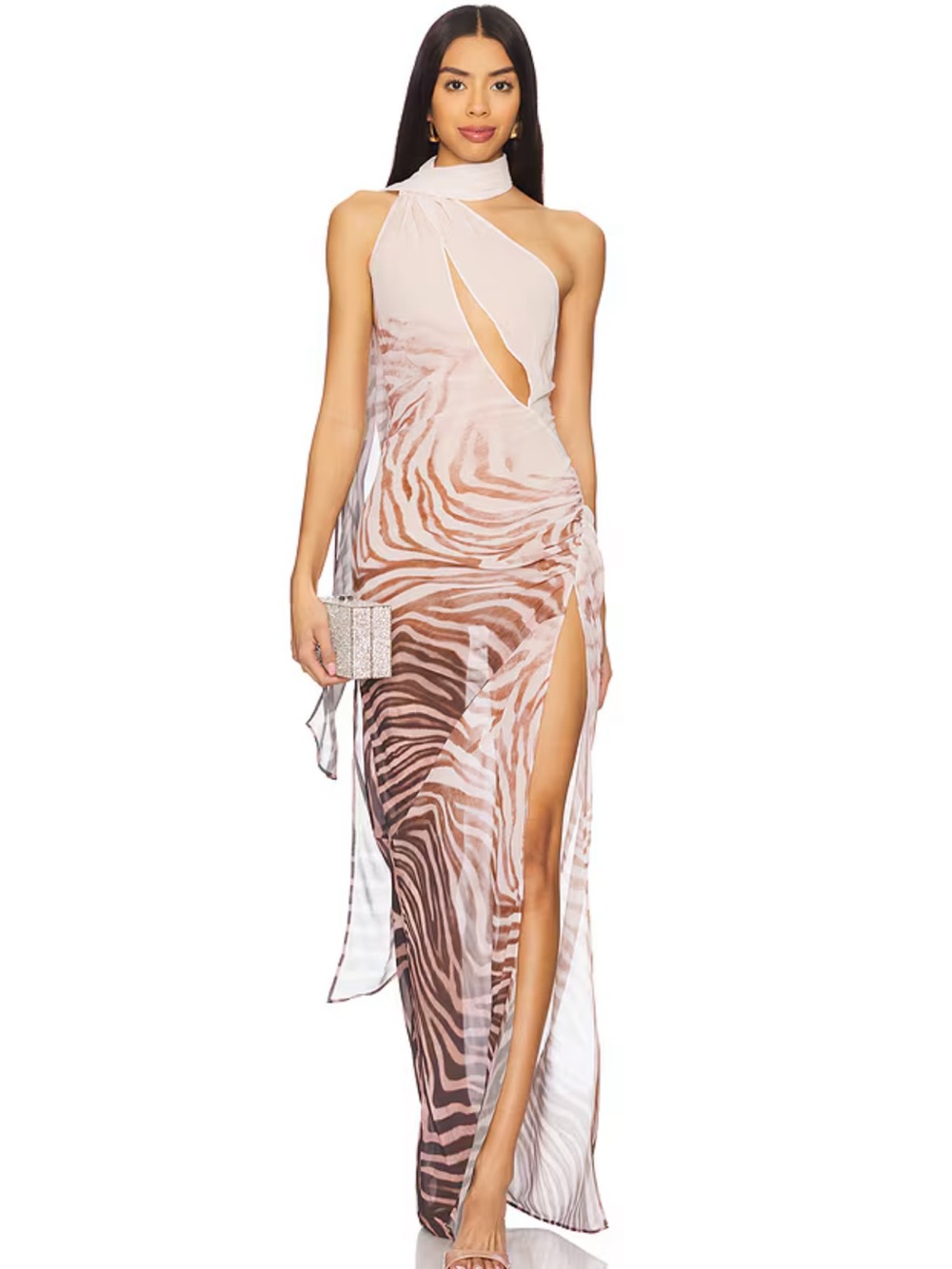 NBD Imani Maxi Dress in Imani Zebra